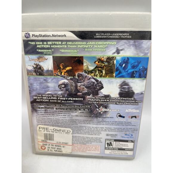Call of Duty: Modern Warfare 2 (Sony PlayStation 3, 2009) PS3 Complete & Tested - Picture 2 of 8